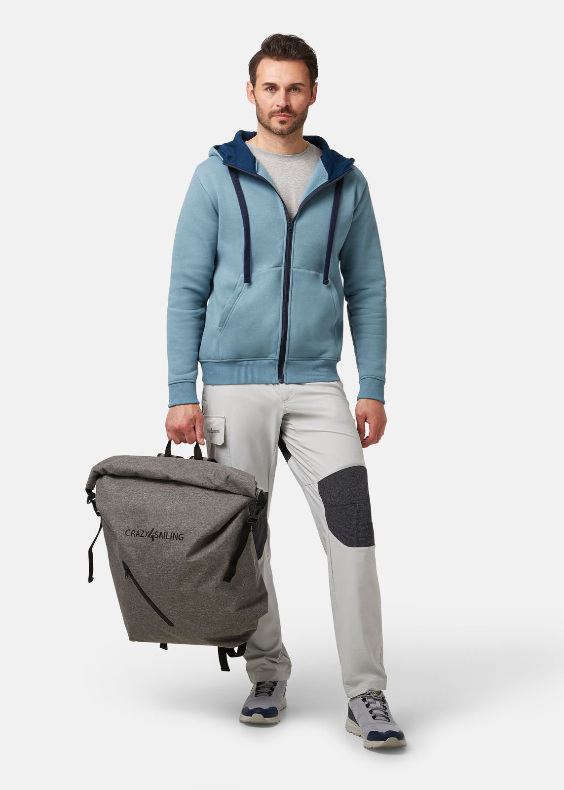 Unisex Hoodie-Jacke "Lerici" aus Bio-Baumwolle Hoodie Crazy4Sailing