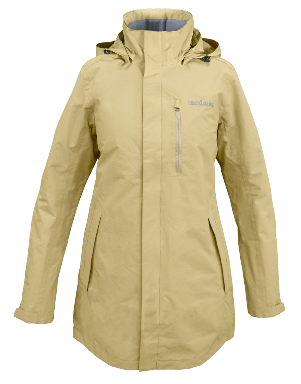 Damen Brighton Langjacke Jacken Crazy4Sailing Beige