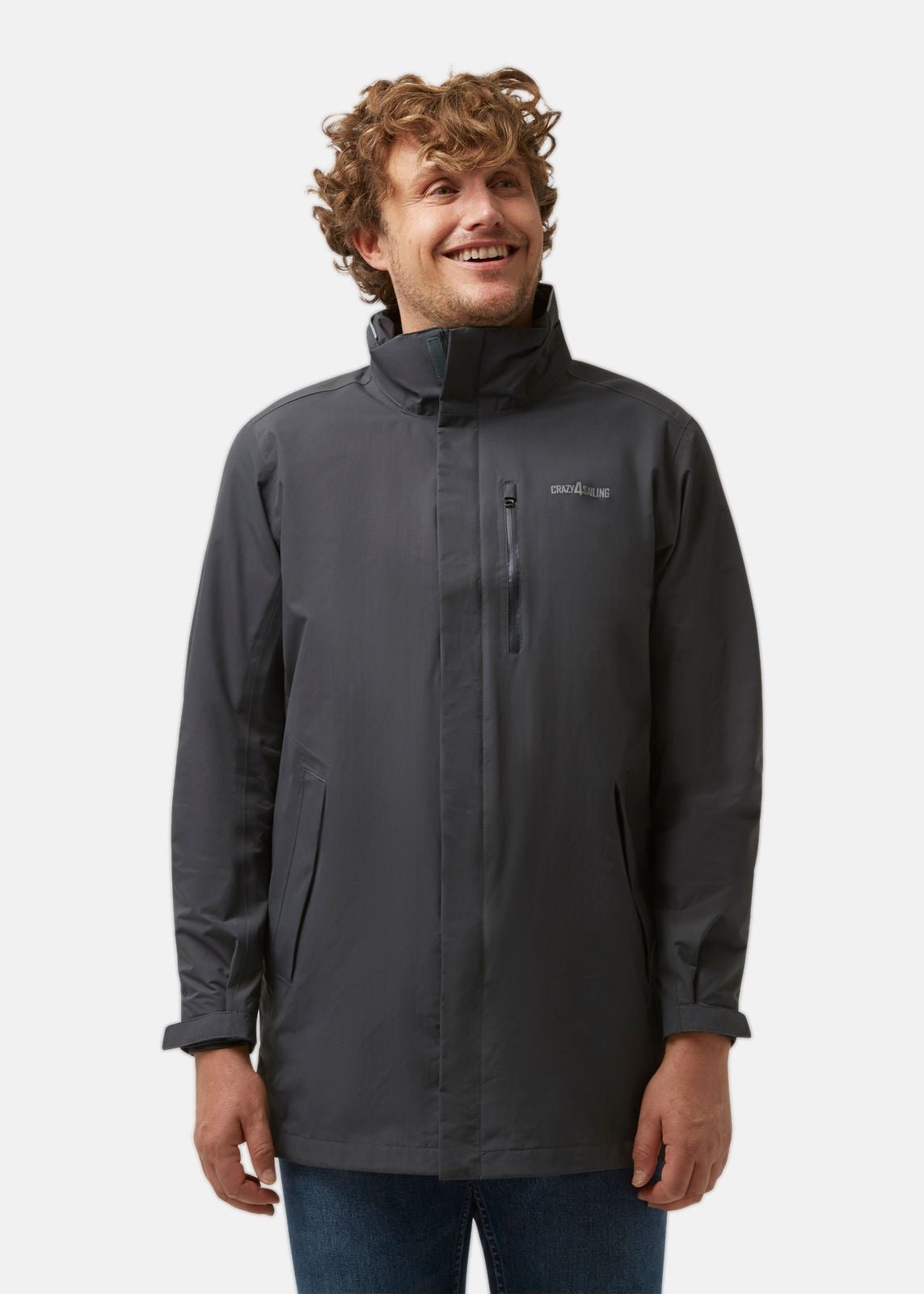 Herren Cardiff Langjacke Jacken Crazy4Sailing Carbon