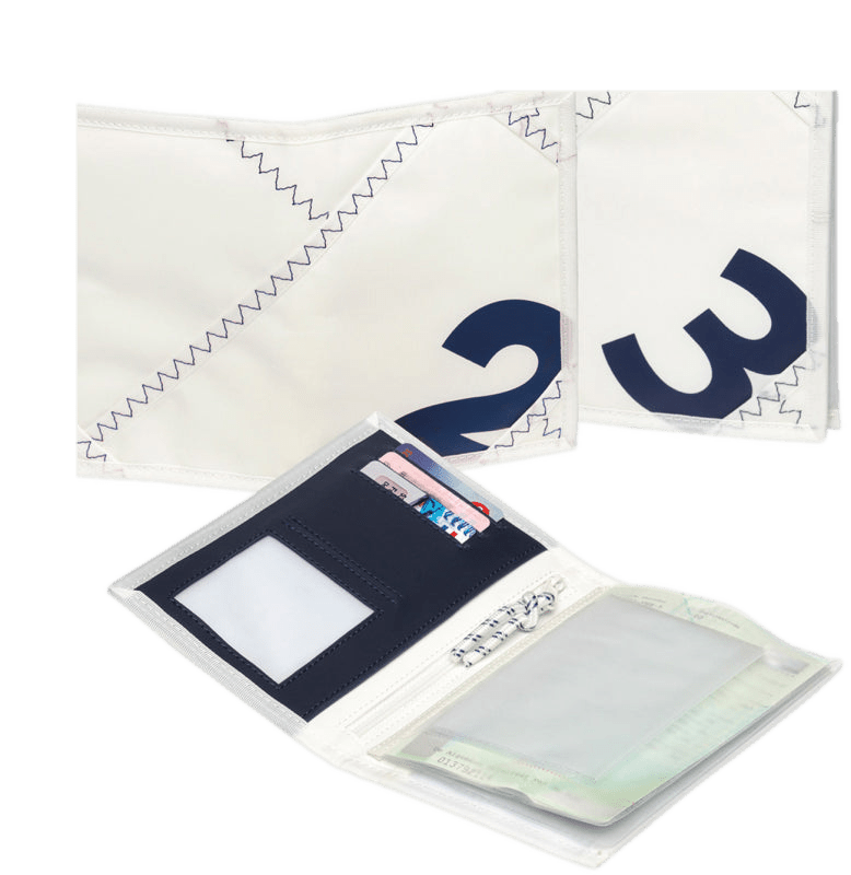 Sea Licence Brieftasche Portmonnaie Segeltuchtasche Marineblau