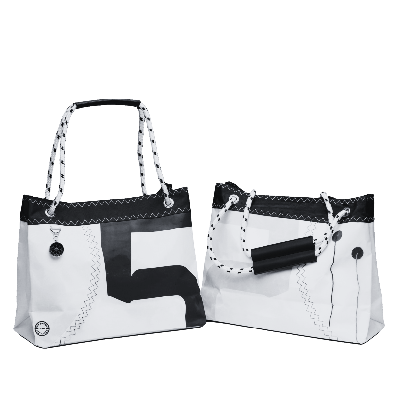 Sea Wave Einkaufsstasche mit Tau Segeltuchtasche Segeltuchtasche