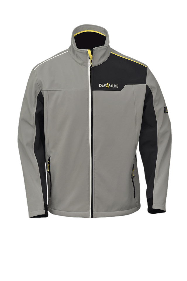Jersey Softshell Segeljacke Jacken Crazy4Sailing Grau