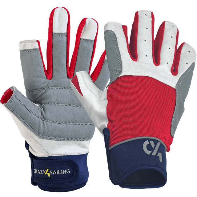 Segelhandschuhe Crusing Handschuhe Crazy4Sailing Rot
