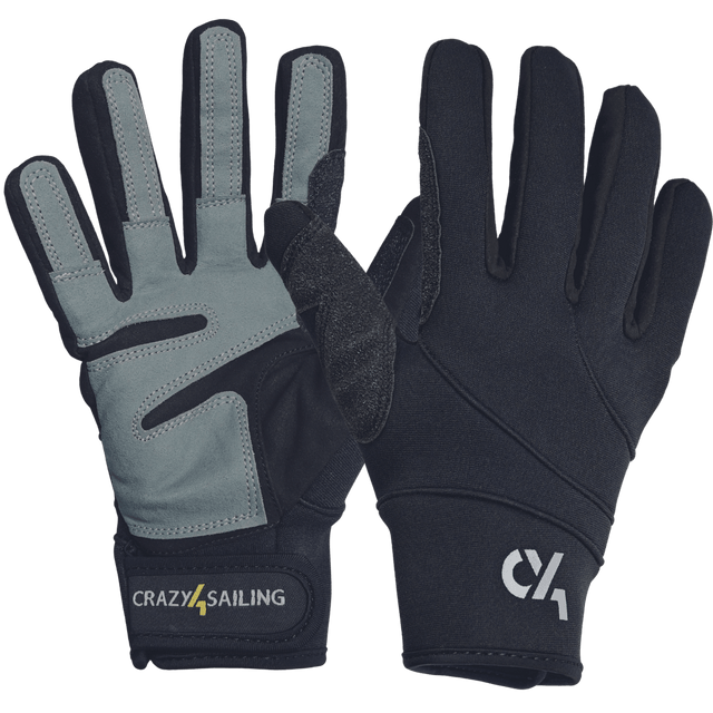 Segelhandschuhe Neopren Schwarz Handschuhe Crazy4Sailing