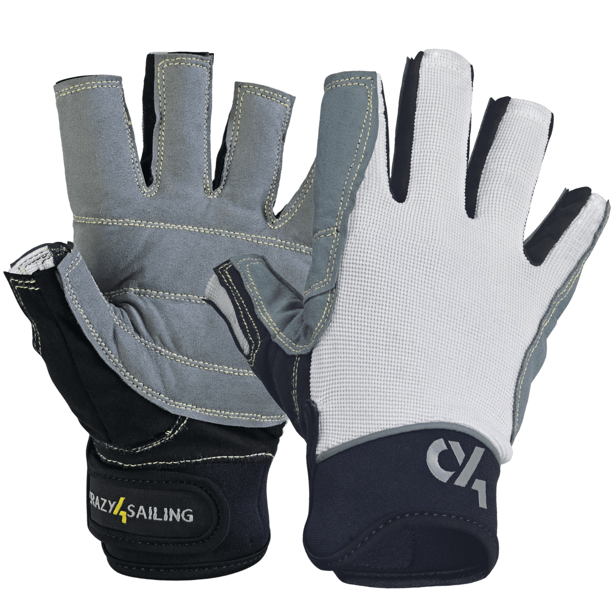 Segelhandschuhe Racing Handschuhe Crazy4Sailing Weiß