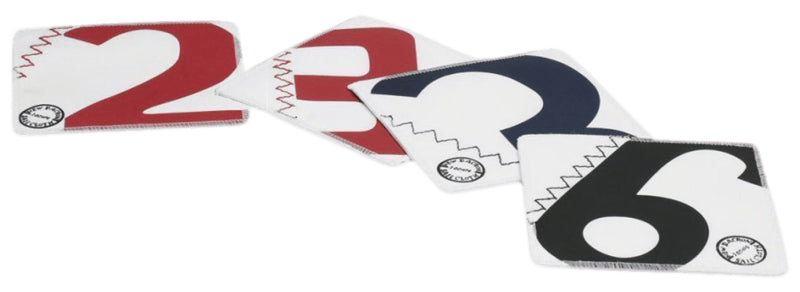 Untersetzer Set aus Segeltuch Segeltuchtasche Segeltuchtasche