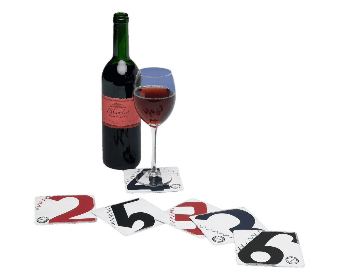 Untersetzer Set aus Segeltuch Segeltuchtasche Segeltuchtasche