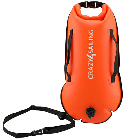 Schwimmboje Dry Bag 36 x 72 cm Taschen Crazy4Sailing Neonorange