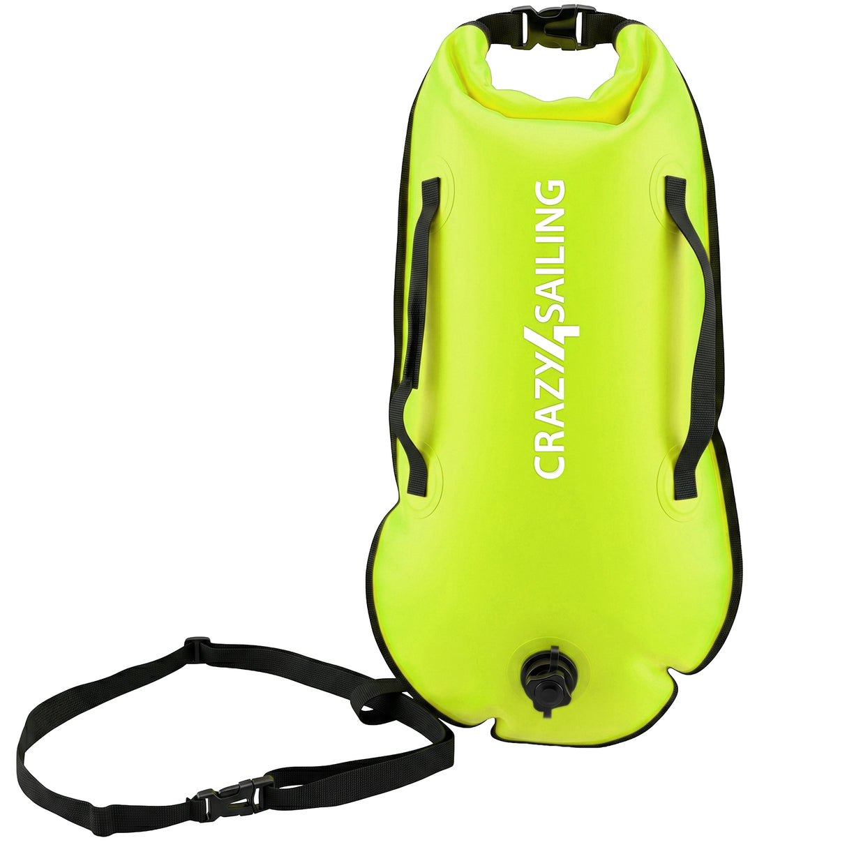 Schwimmboje Dry Bag 36 x 72 cm Taschen Crazy4Sailing Neongrün