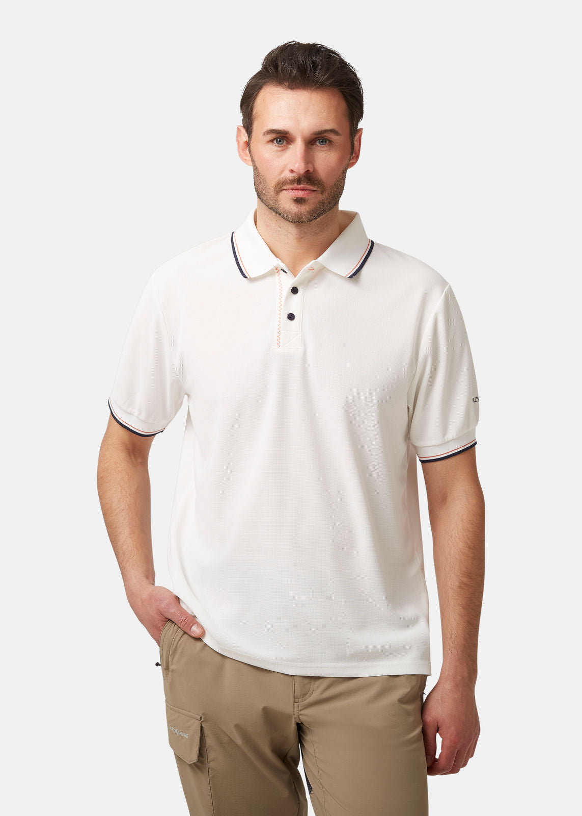 Polo Shirt Sport Polo Shirt Crazy4Sailing Weiß