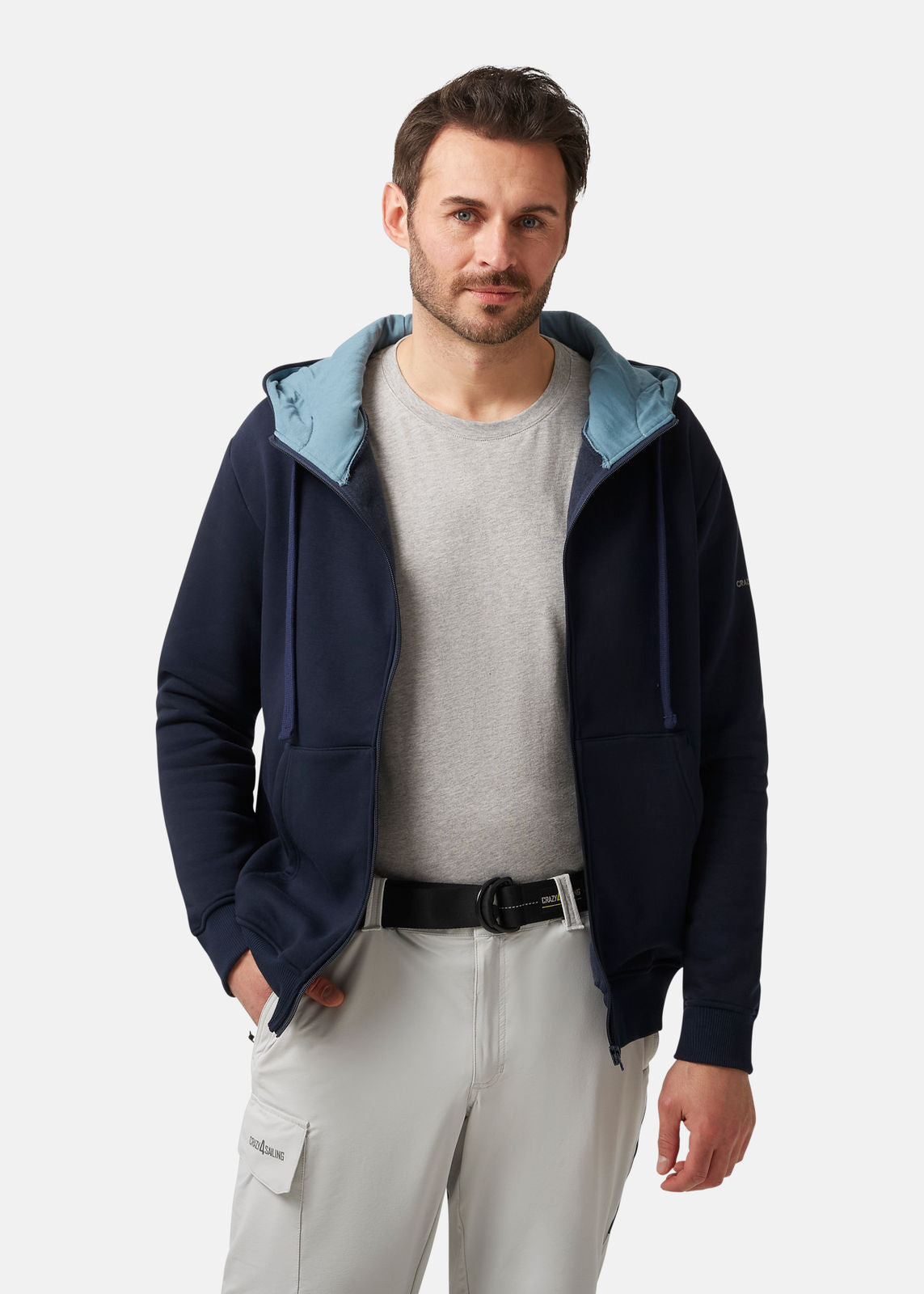 Unisex Hoodie-Jacke "Lerici" aus Bio-Baumwolle