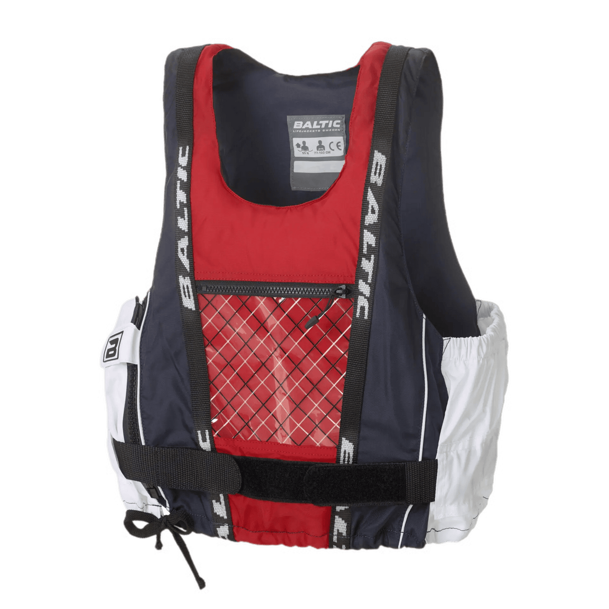 Baltic Dinghy Pro 50N Regattaweste Feststoffschwimmweste Baltic Navy / Rot / Weiß