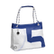 Sea Wave Einkaufsstasche mit Tau Segeltuchtasche Segeltuchtasche Marineblau