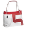 Sea Wave Einkaufsstasche mit Tau Segeltuchtasche Segeltuchtasche Rot
