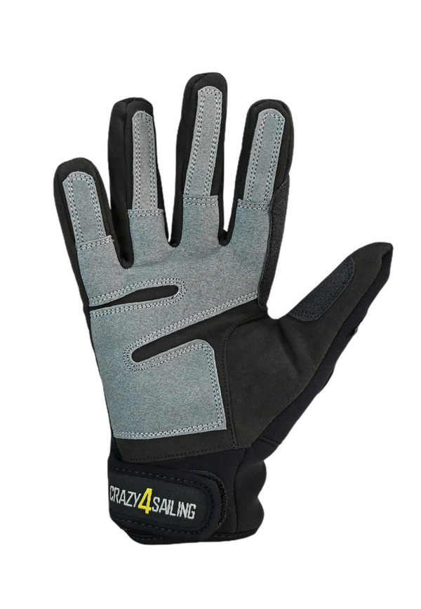 Unisex sailing gloves neoprene black