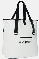 Wasserdichte Einkaufstasche PVC Taschen Crazy4Sailing Weiß