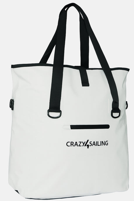 Wasserdichte Einkaufstasche PVC Taschen Crazy4Sailing Weiß